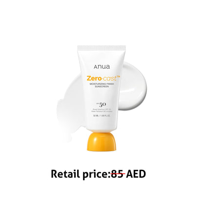 Anua Zero-Cast Moisturizing Finish Sunscreen SPF 50 - JamaliBox