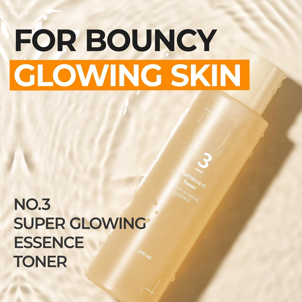 Numbuzin, No.3 Super Glowing Essence Toner - JamaliBox